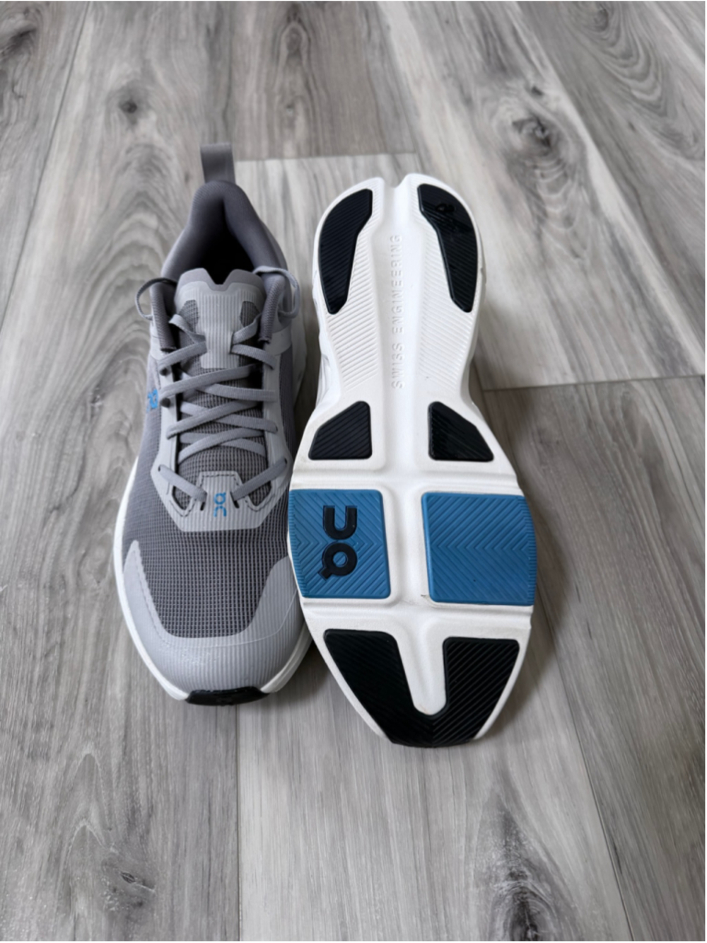 On Cloudpulse Mens 12.5 Grey Blue Cross Training Gym Workout Shoes